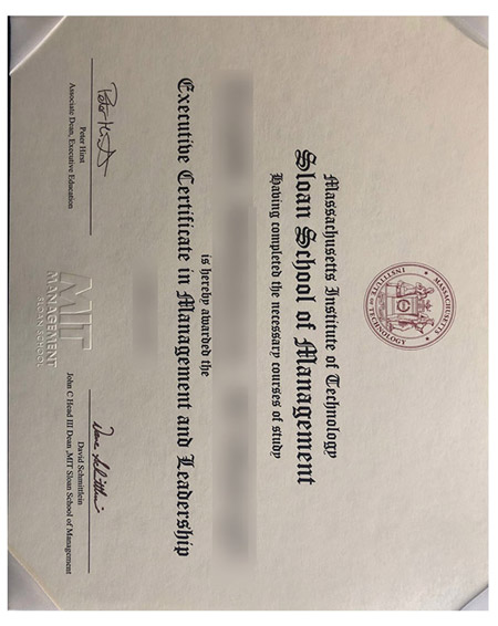 Please be sure to purchase a certificate from the Massachusetts Institute of Technology.