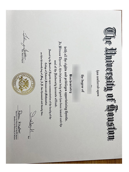 High-quality certificate from the University of Houston