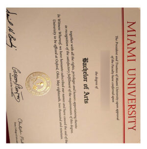 Where can I purchase a certificate diploma from the University of Miami?