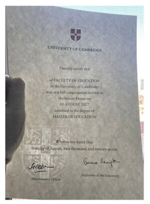 The most reliable website for purchasing certificates from the University of Cambridge