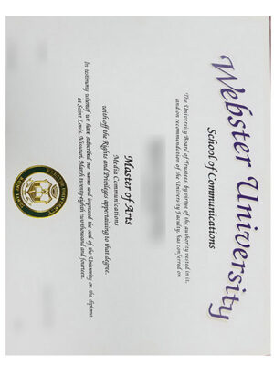 Do you need the certificate diploma from Webster University?