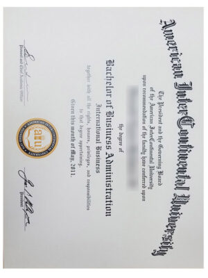 Which website can I use to purchase the degree certificate from American InterContinental University?
