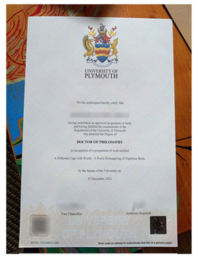 Which website offers high-quality Plymouth University certificates?