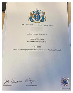 Do you need a certificate from the University of Portsmouth?