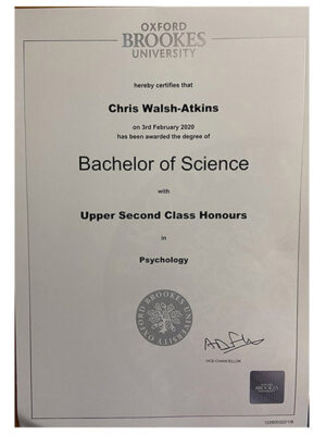 The best certificate from the University of Oxford and University of Cambridge