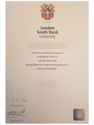 Is it troublesome to purchase a certificate from the University of South Bank in London?
