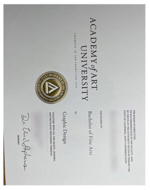 What is the degree certificate of San Francisco Art University like?