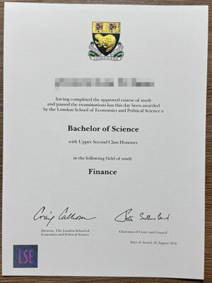 Where can I order a London School of Economics (LSE) certificate?