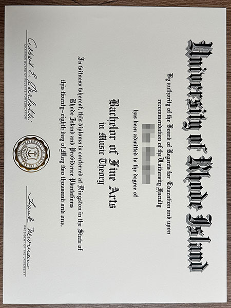 How to purchase a University of Rhode Island certificate?