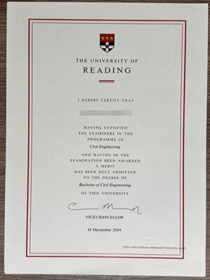 How to obtain a University of Reading certificate?